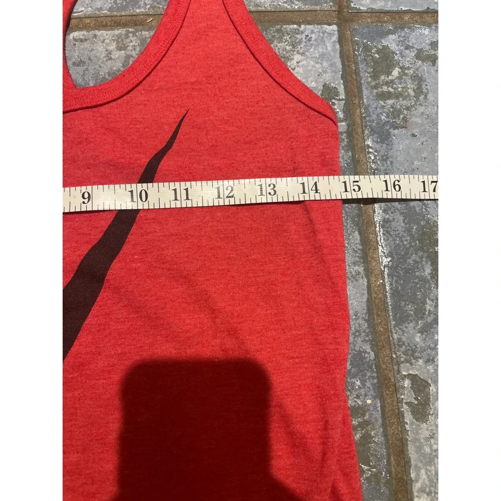 Nike Dri Fit Racerback Tank Top Women's S Red‎ Black Sleeveless Athletic Workout